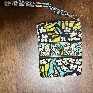 Vera Bradley Floral Wristlet with Strap